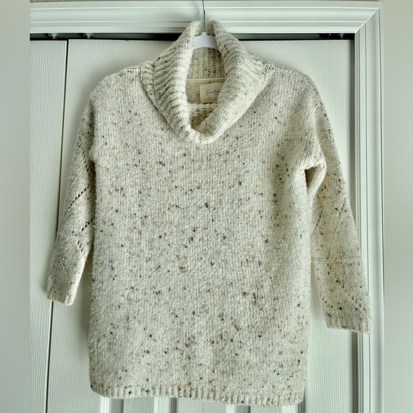 Jessica Simpson Women’s Speckled Knit Sweater Cream XS - Picture 1 of 8